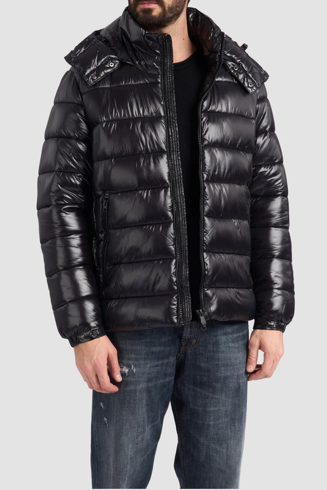 Save The Duck Mens Eco Jacket Florian Puffer - Black