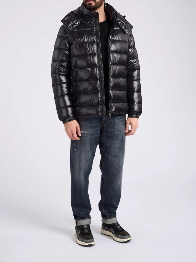Save The Duck Mens Eco Jacket Florian Puffer - Black