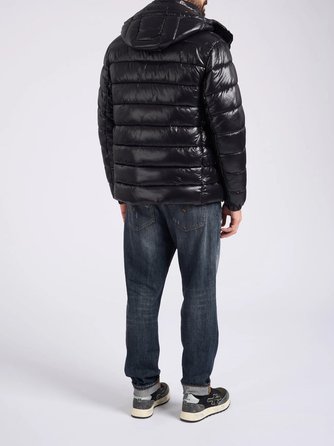 Save The Duck Mens Eco Jacket Florian Puffer - Black