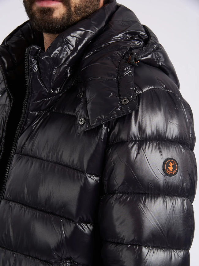 Save The Duck Mens Eco Jacket Florian Puffer - Black