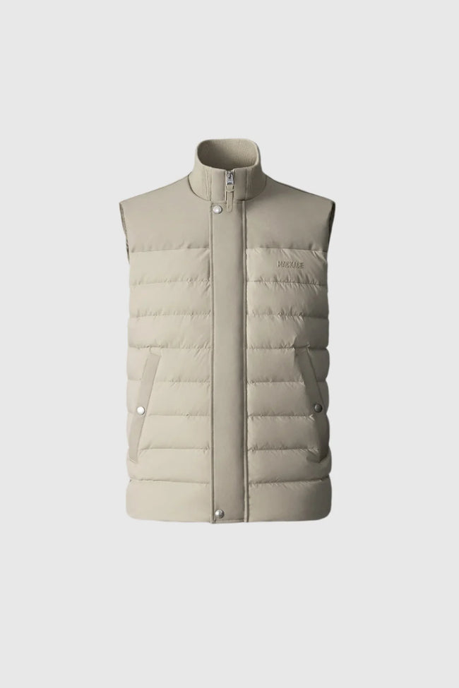 Mackage Mens Down Bomber Brody-CDY Vest - Light Camel