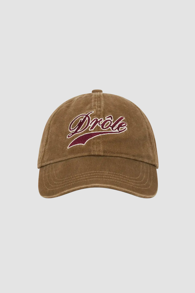 Drôle de Monsieur Drôle Embroidered Cap - Khaki
