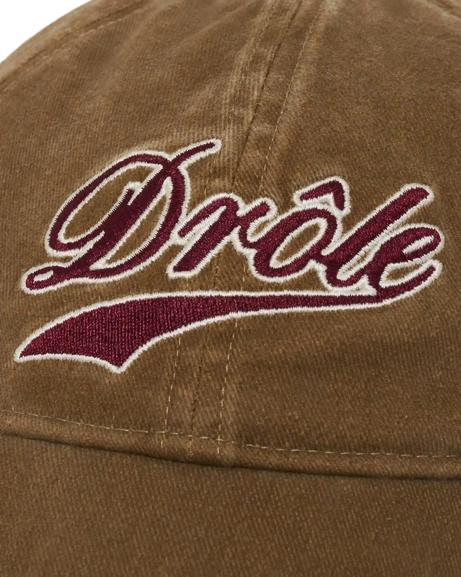 Drôle de Monsieur Drôle Embroidered Cap - Khaki