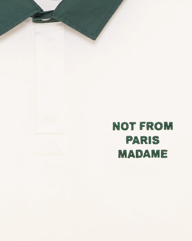 Drôle de Monsieur Slogan LS Polo - Off White