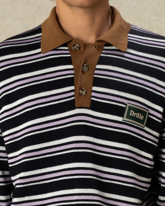 Drôle de Monsieur Striped Sweater - Navy