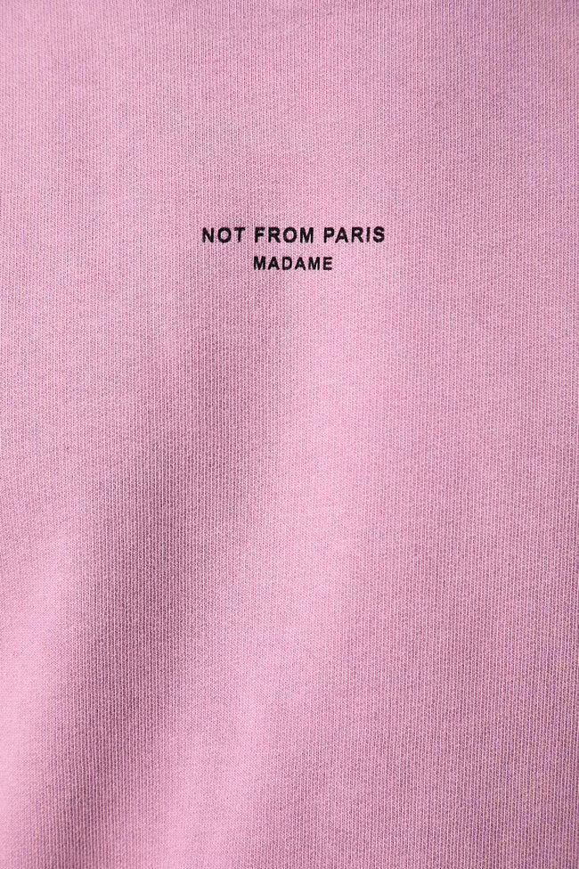 Drôle de Monsieur Classique Slogan Crewneck - Pink