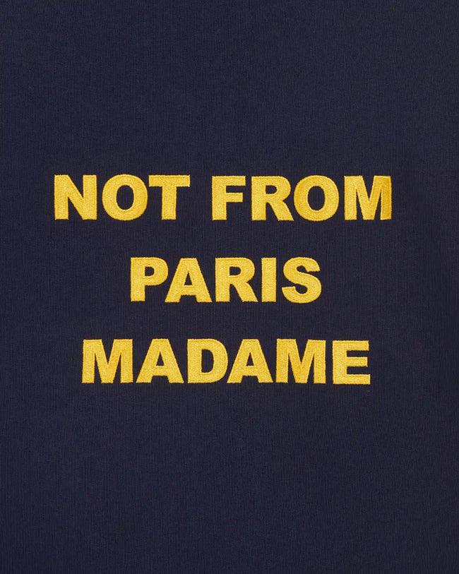 Drôle de Monsieur Bold Slogan Crewneck - Navy