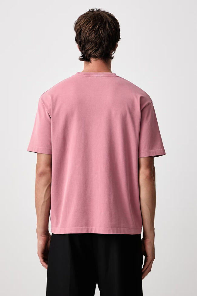 Drôle de Monsieur Slogan Classique Tee - Pink