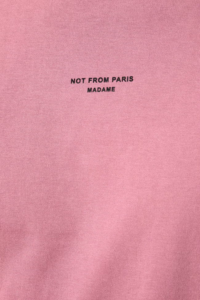 Drôle de Monsieur Slogan Classique Tee - Pink