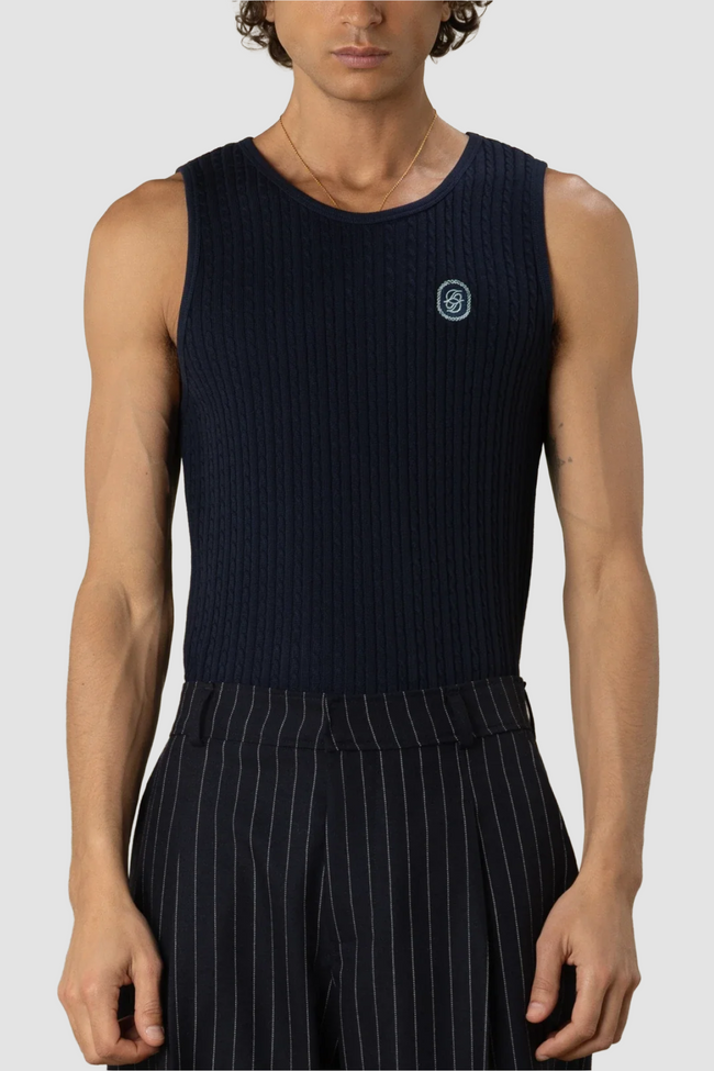Drôle de Monsieur D Mirror Tank - Navy