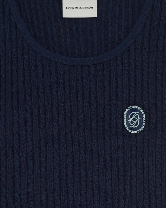 Drôle de Monsieur D Mirror Tank - Navy