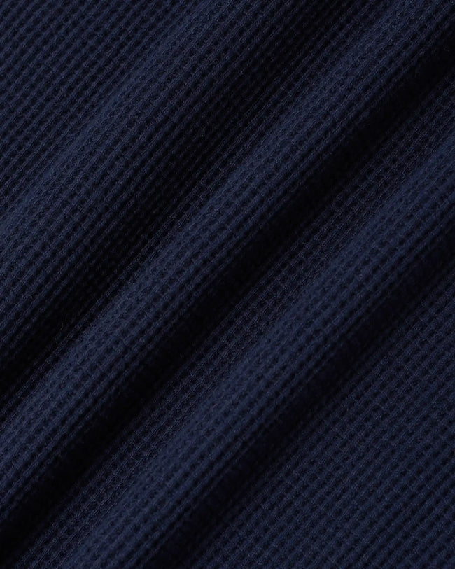 Drôle de Monsieur D Mirror Waffle LS Tee - Navy