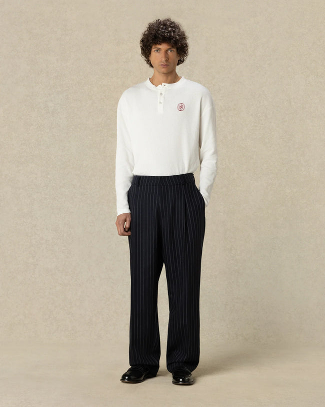 Drôle de Monsieur D Mirror Waffle LS Tee - Off White