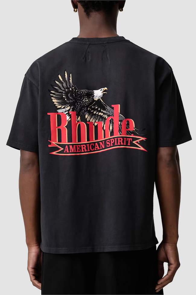 Rhude American Spirit Tee - Vintage Black