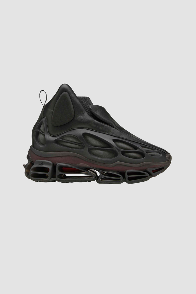 Adidas Originals x Willy Chavarria Mega High Sneakers - Core Black/Core Black/Better Scarlet