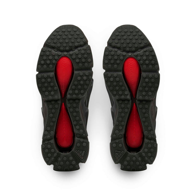 Adidas Originals x Willy Chavarria Mega High Sneakers - Core Black/Core Black/Better Scarlet