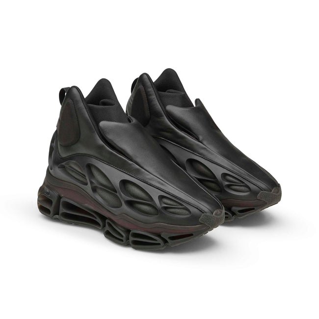 Adidas Originals x Willy Chavarria Mega High Sneakers - Core Black/Core Black/Better Scarlet