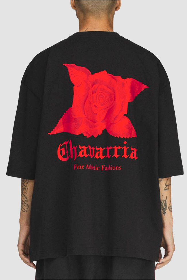 Adidas Originals x Willy Chavarria Dark Rose Tee - Black/Red