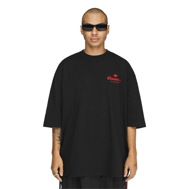 Adidas Originals x Willy Chavarria Dark Rose Tee - Black/Red