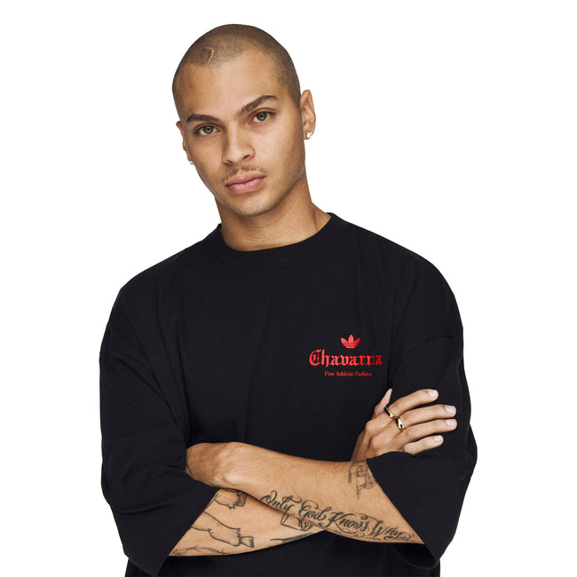 Adidas Originals x Willy Chavarria Dark Rose Tee - Black/Red