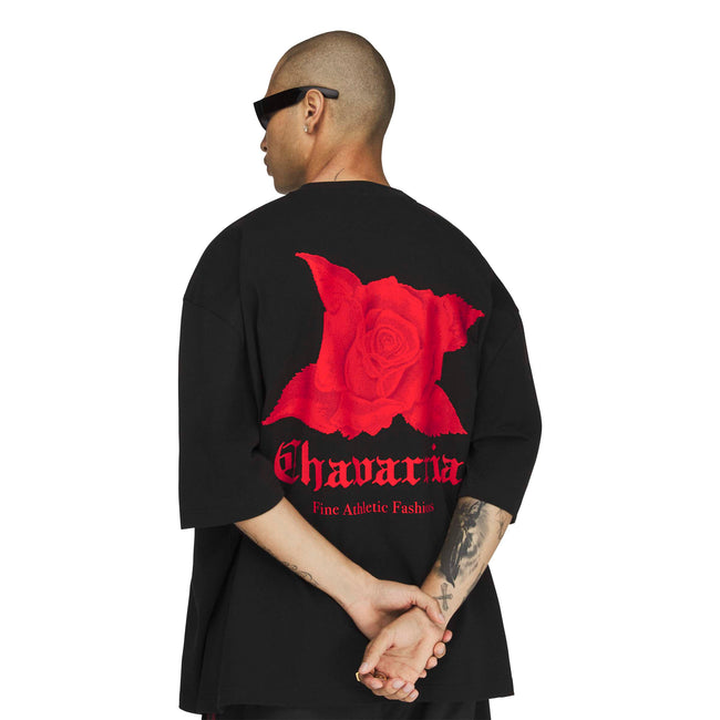 Adidas Originals x Willy Chavarria Dark Rose Tee - Black/Red