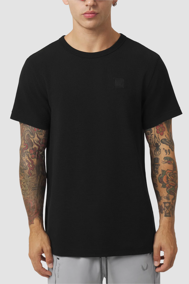 ASRV Tech-Waffle™ Tee - Black