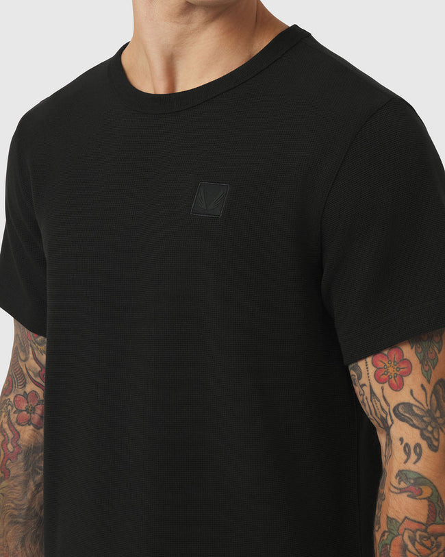 ASRV Tech-Waffle™ Tee - Black