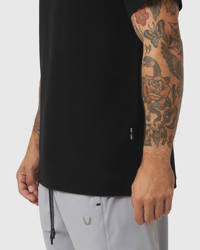 ASRV Tech-Waffle™ Tee - Black
