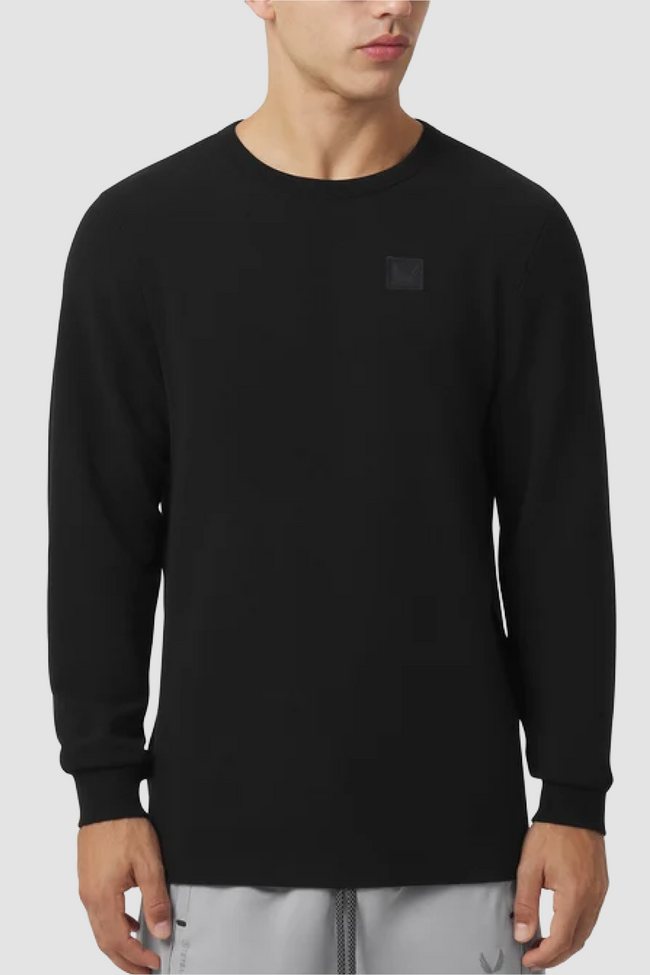 ASRV Tech-Waffle™ L/S Tee - Black