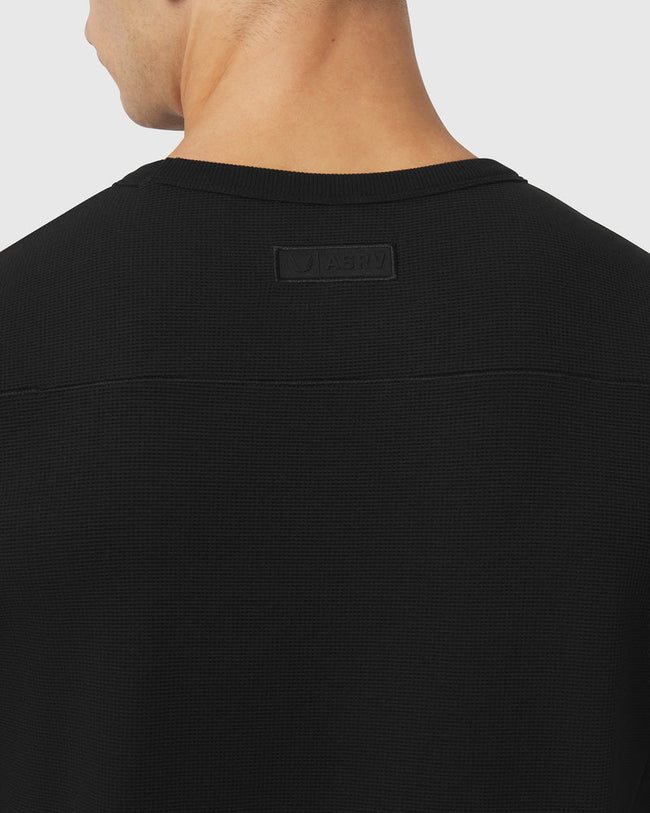 ASRV Tech-Waffle™ L/S Tee - Black