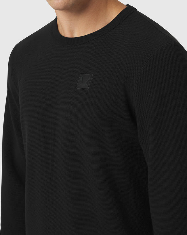 ASRV Tech-Waffle™ L/S Tee - Black