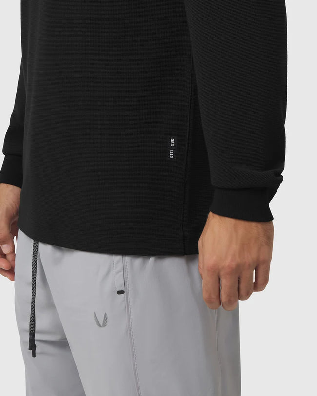 ASRV Tech-Waffle™ L/S Tee - Black