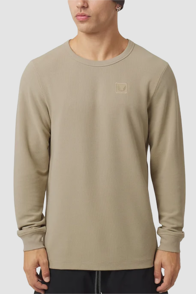 ASRV Tech-Waffle™ L/S Tee - Khaki
