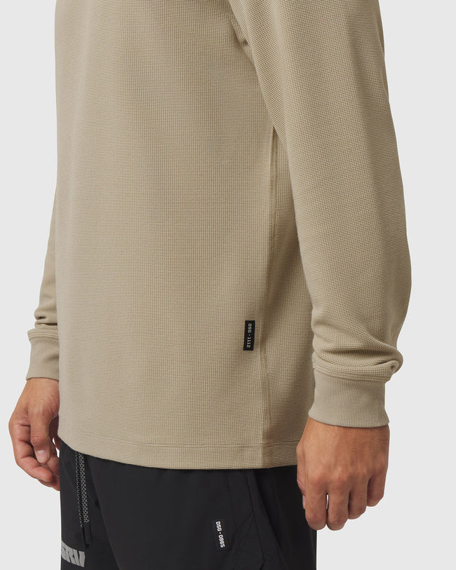 ASRV Tech-Waffle™ L/S Tee - Khaki