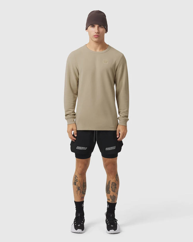 ASRV Tech-Waffle™ L/S Tee - Khaki