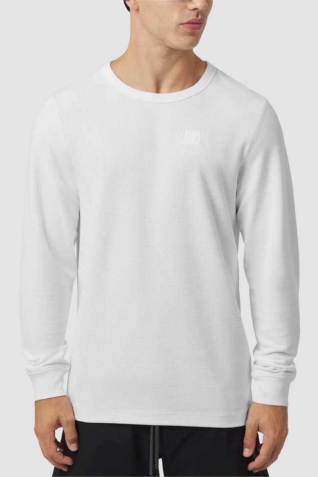 ASRV Tech-Waffle™ L/S Tee - White