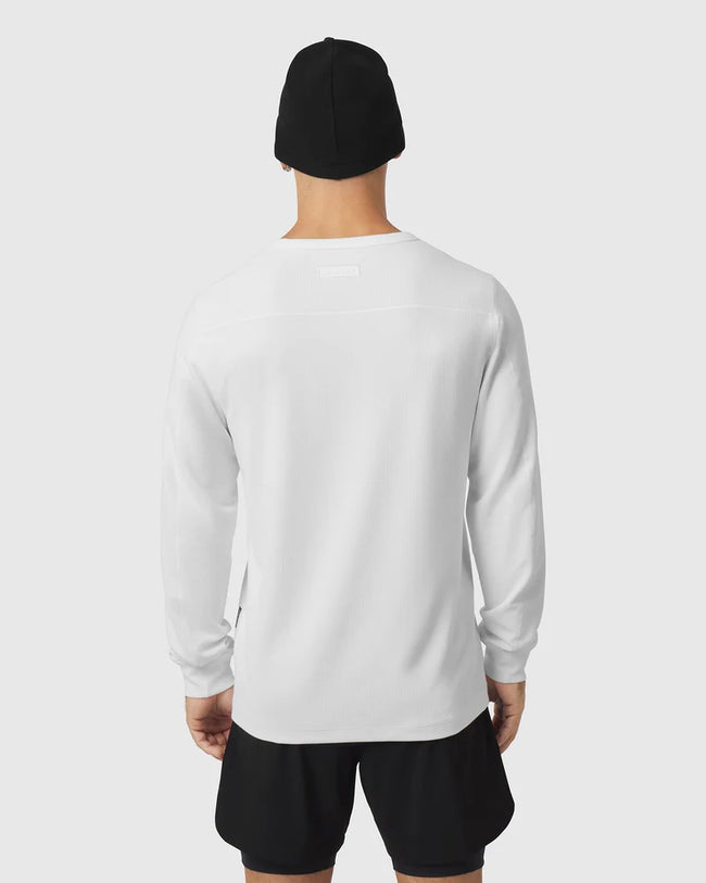 ASRV Tech-Waffle™ L/S Tee - White
