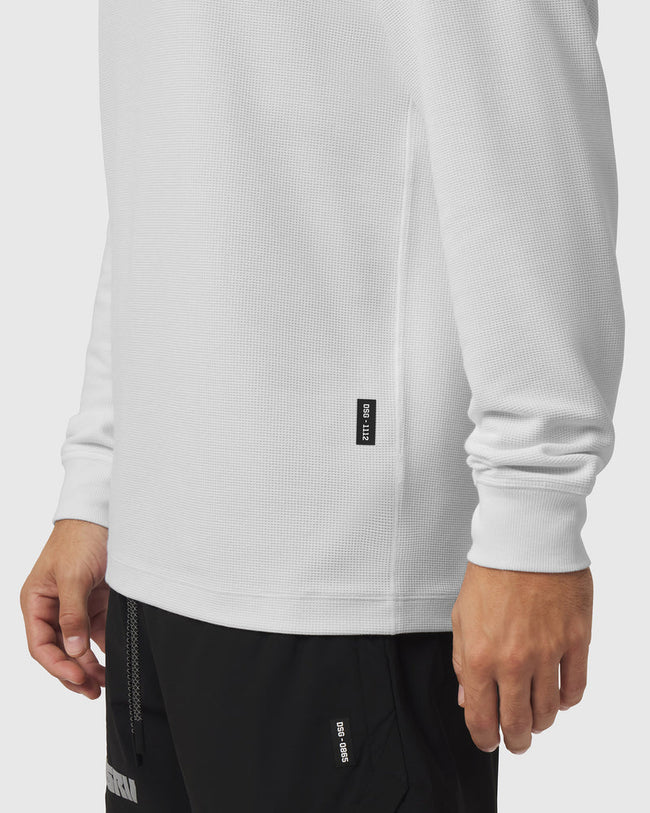 ASRV Tech-Waffle™ L/S Tee - White