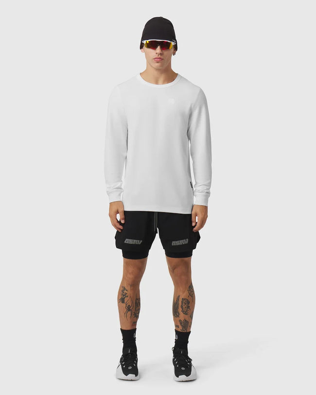 ASRV Tech-Waffle™ L/S Tee - White