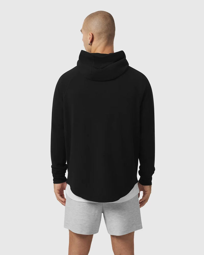 ASRV Tech-Waffle™ 1/4 Zip Hoodie - Black