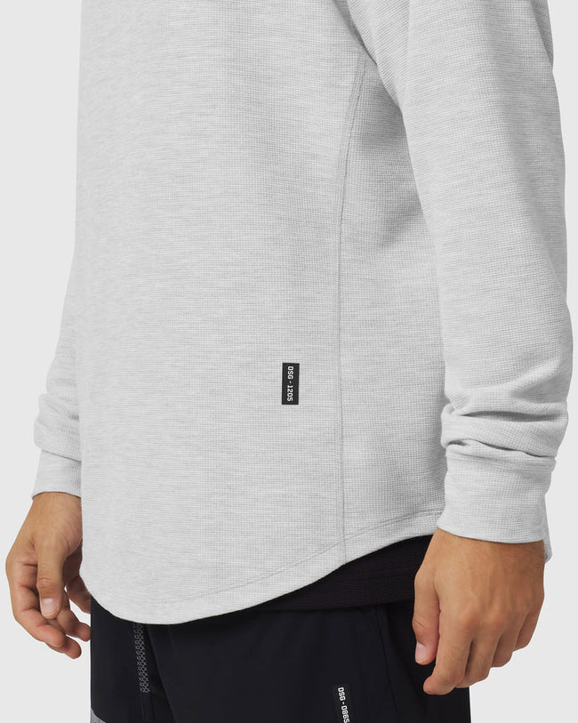 ASRV Tech-Waffle™ 1/4 Zip Hoodie - Heather Grey