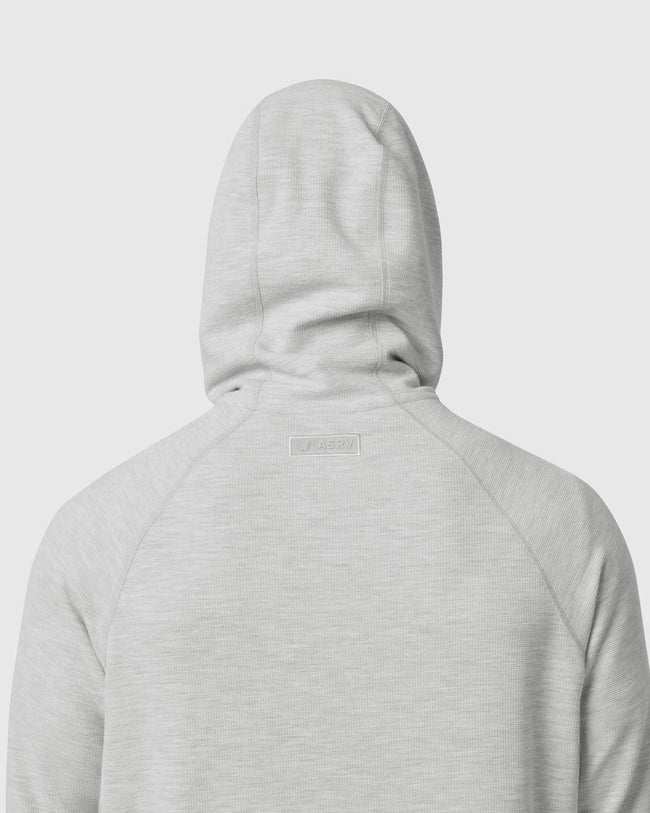 ASRV Tech-Waffle™ 1/4 Zip Hoodie - Heather Grey