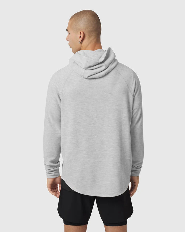ASRV Tech-Waffle™ 1/4 Zip Hoodie - Heather Grey