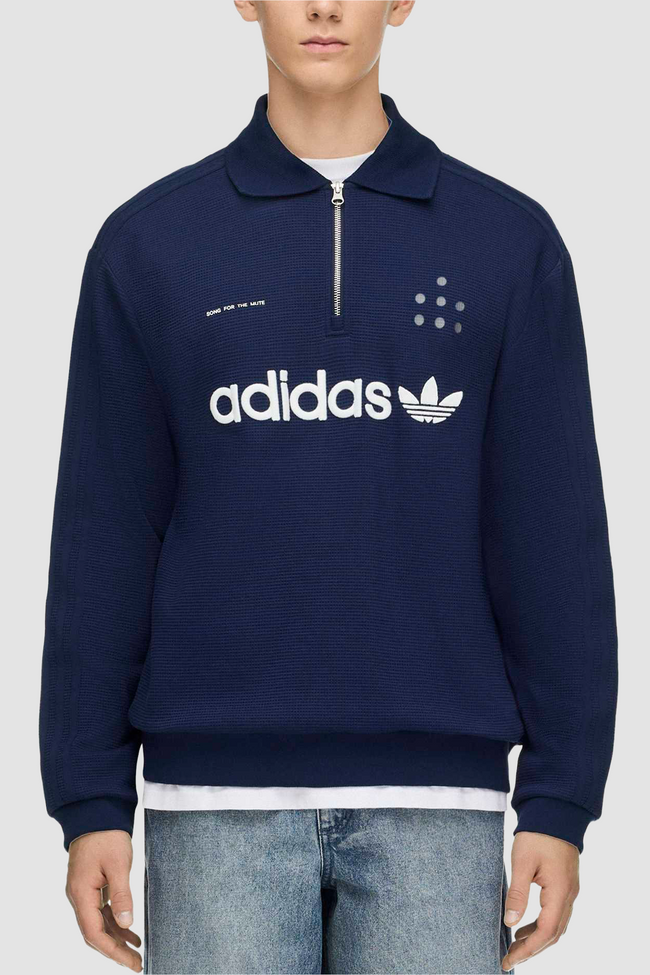Adidas x Song for the Mute ADI008 LS Polo - Night Indigo