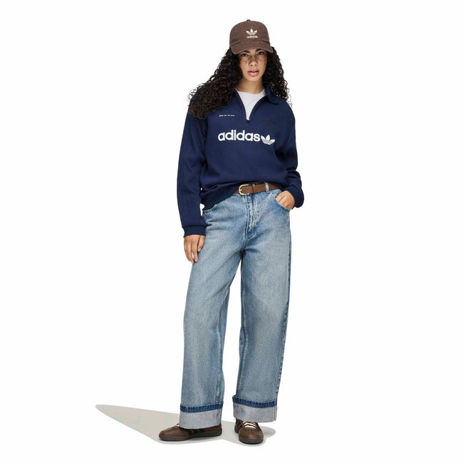 Adidas x Song for the Mute ADI008 LS Polo - Night Indigo