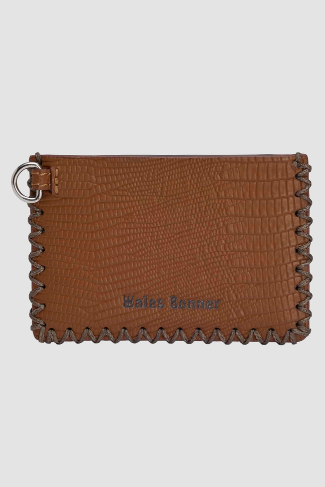 Adidas x Wales Bonner WB Lanyard Wallet - Dark Brown/Craft Ochre