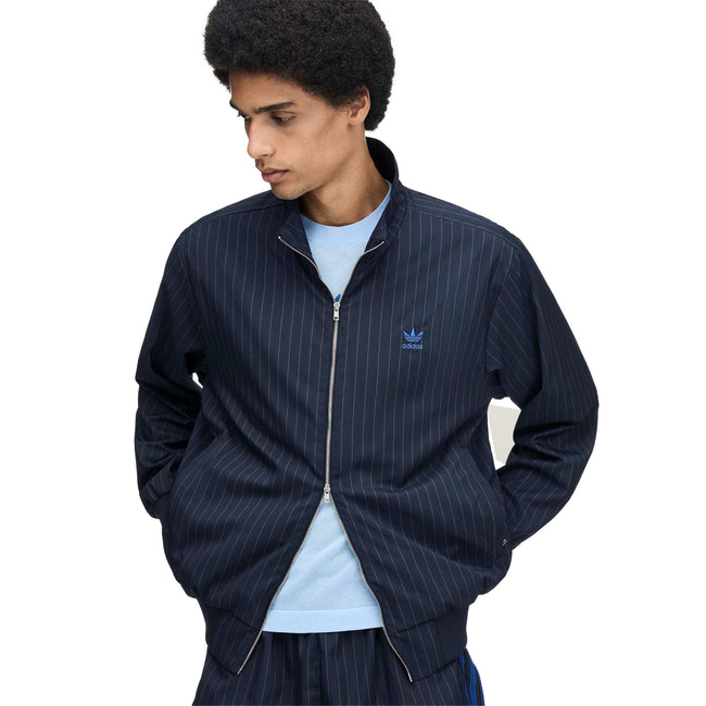 Adidas x Wales Bonner WB Pinstripe Track Top Jacket - Night Navy