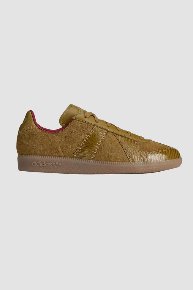 Adidas x Wales Bonner WB BW Army Khaki Pony Sneakers - Noble Maroon/Gold Metallic/Wonder White