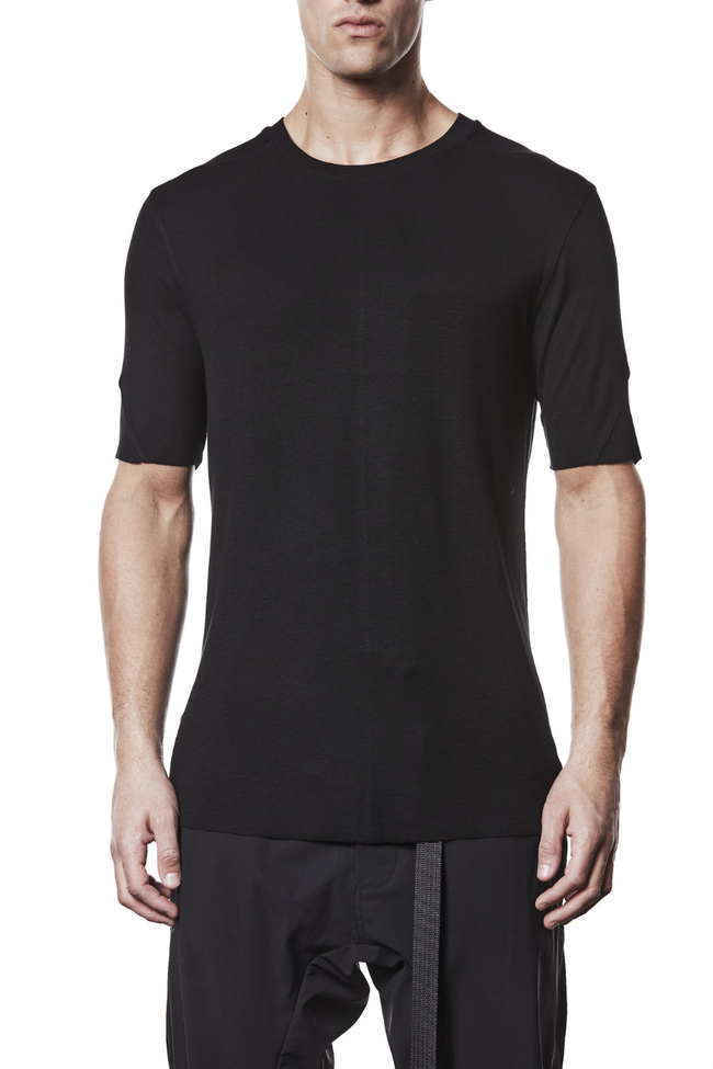 thom/krom M TS 890 Basic Round Neck Tee - Black