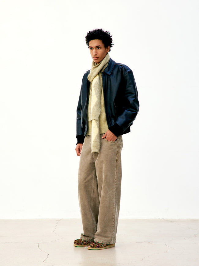 COOR Goat Skin A-2 Leather Jacket - Black